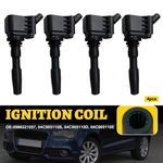 4x Ignition Coil Pack 0986221057 For AUDI A1 / VW POLO 6R Mk5 Mk6 1.0 1.4 12-On
