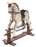 Beautifully VERY LARGE handmade rocking horse SATURN PINTO from MJMARK