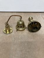 Vintage Brass Light Fittings-one Marked Falks