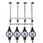 Beaumont 4 x 50ml Metrix SL Bar Optic Spirit Measure & 70cl/1L Wall Brackets