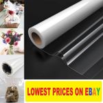 Florist Cellophane Wrap Roll Clear Wrapping Gift Hamper Kit Long 30m Cello Roll
