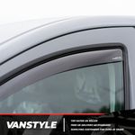 FITS VW CADDY MK4 15>20 GENUINE CLIMAIR FRONT WIND DEFLECTORS DARK SMOKED TINT 