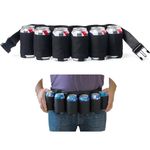 6-Can Beer Belt Holder Waist Holster Portable Can Carrier for Camping & Parties