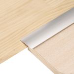 2.9Ft x 1.57" T-Molding Floor Transition Strip, Floor Gap Trim, Silver