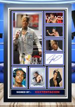 356) xxx tentacion jahseh dwayne ricardo signed photograph framed unframed pp **