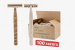 Disposable Razors 100 Double Blade Razors Biodegradable Unisex