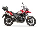 Sinnis T125 2021- Full Exhaust System with Oval 300mm Carbon Cap Silencer