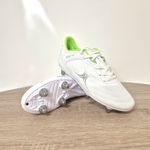 Gilbert Rugby Boots - Sidestep X15 6 Stud White Green - Sz 4 Ex Display Free p&p