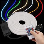 RGB LED Neon Flex Rope Strip Light IP67 Waterproof 220V 240V Outdoor Lighting UK