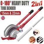 Pipe Bender 22mm & 15mm - Lever Copper Pipe Bender Heavy Duty Plumbers Tool NEW