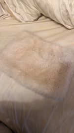 White/Cream Soft Faux Fur Rug Solid Cut Pile Rectangular Floor Mat