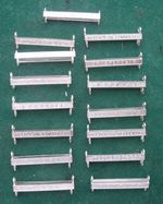 FIFTEEN COPY BOER WAR QSA DIFFERENT MEDAL CLASPS, BARS, FOR A FULL SIZE MEDAL.