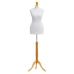 White Female Tailors Dummy Size 6/8 Retail Torso Display Dressmakers Dummy  🔥