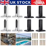 Heavy Duty Stainless Steel Clamps 8-12mm Glass Balustrade Bracket Railing Clamp