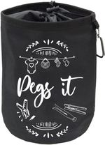 Large Waterproof Storage Peg Bag with Drawstring Closure & Hanging Snap Hook Bag