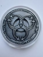 2022 Conspiracy Theory Chemtrails Coin 50mm Antique Silver Proof Like Finish