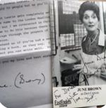 *RARE*JUNE BROWN-EASTENDERS LEGEND -Vintage *Hand Signed*Letter+6”x4”Photo Card