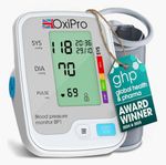 OxiPro BP1 Upper Arm Digital Blood Pressure Monitor w/ Cuff, Auto, Memory