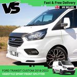 FITS FORD TRANSIT CUSTOM & TOURNEO 18-23 LOWER FRONT SPLITTER SPOILER LIP BUMPER