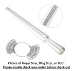 *UK Sizes* British Metal Ring Finger Sizer Stick Mandrel Measurer Tool Size 26Pc