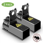 Pack Of 2 Effective Large Rat Traps Catcher Indoor & Outdoor Black 