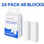 24 Pack 48 Block Small Format Block Salt for All Water Softener Use Curve Blocks
