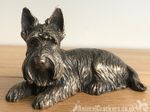 Scottish Terrier Dog ornament figurine solid cold cast bronze Scottie Dog lover