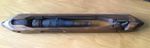 17.5” Wood Steel Brass Vintage Loom Weaving Shuttle With Original Pirn & Yarn