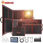Dokio 100w 200w 300w Portable Solar Panel for Car battery/Caravan/Camping