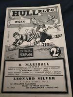 VINTAGE RUGBY LEAGUE PROGRAMME HULL V WIGAN 3RD JANUARY 1953