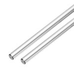 Linear Motion Rods, 2Pcs 5mm x 1000mm(0.2"x39.37") Linear Rail Rod Shaft Guide