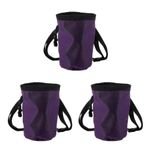 Stylish Purple Durable Chalk Bag Reusable Rock Climbing Powder Storage