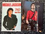 Michael Jackson Vintage Postcards x2 Bad World Tour 1988 Concert Memorabilia