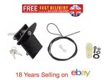 GARAGE DOOR LOCK SECURITY GARADOR LOCKING T BAR BLACK LOCKS CABLE SPARES KEYS