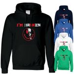 I'm Broken Im OK Mens Hoody PTSD Invisible Mental Health Awareness Adult Hoodie