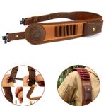 TOURBON Rifle Sling Shotgun Shoulder Strap with Swivels Shell Holder Shooting