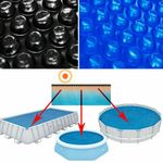 PE Solar Swimming Pool Cover Film Rectangular/Round Protector Cover Many Size