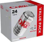 Diet Coke Cola Cans 24 x 330ml | Low Calorie Refreshing Soft Drink