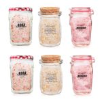 Epsom Salts Bath Soak Relaxing Lavender & Rose Spa Detox Muscle Relief - 6 Pack