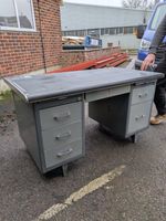Vintage Mid Century Steel Desk