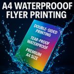 Premium Waterproof A4 Flyer Printing–Tear-Proof, Durable, Best for Menu