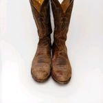 El Dorado Men's Brown Goat Leather Western Cowboy Boots US Size 12D