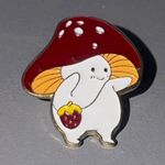 Mushroom Character Enamel Pin Badge - Novelty Message Character Theme