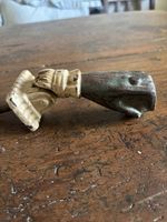 Antique French Heavy Iron Hand Door Knocker Reclaimed