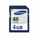 Samsung 4GB SDHC Class 4 Memory Card for Legacy Cameras, DV, GPS Compatible