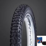 VEE RUBBER 300-18 TRAIL TYRE (CATS PAW PATTERN) VRM022 WITH INNER TUBE