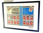 Manchester United 1985/86 Framed PaniniFootball Sticker Display