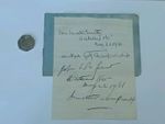 RARE 1930s GOLF AUTOGRAPHS - ERIC MARTIN SMITH & JOHN DE FOREST - WESTWARD HO!