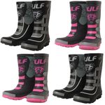 Wulfsport Cub Mud Stompers Kids Motorbike Wellington Boots Motocross Wellies