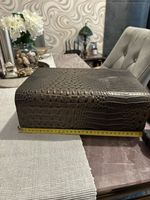 RARE CROCO LEATHER LIMITED EDITION Cigar Box crafted by theItalian maker Gentili